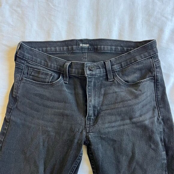 Hudson Jeans High Rise Bullocks Black Super Skinny Jeans Women's Size 27 - Picture 2 of 7